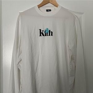 Kith White Long Sleeve Hawaii shirt